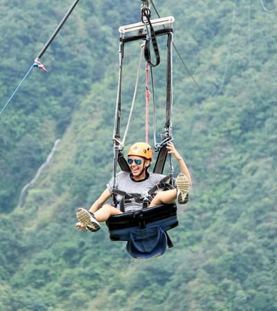 reverse bungee Jumping